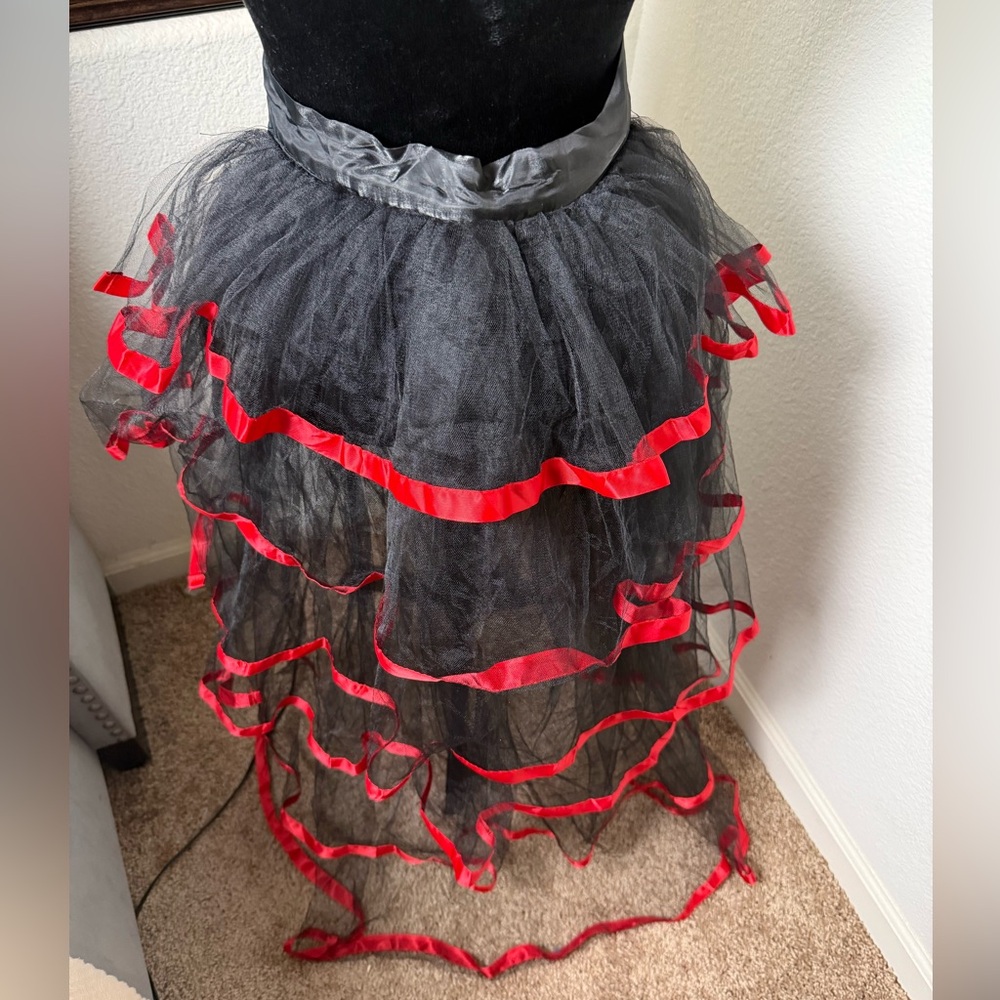 Victorian Steampunk Bustle Skirt‎ 6 Layered Tie-on Belt Tulle Tutu Overskirt - Picture 3 of 3